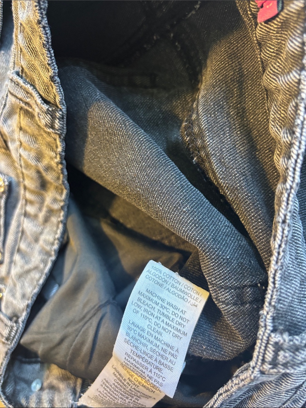 Edikted Lot of 4 Size XS/S Washed Black Jeans, Hoodie, Tank and Long Sleeve - Picture 5 of 16